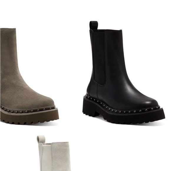 Vince Camuto Black Studded Ankle Booties - Picture 4 of 14